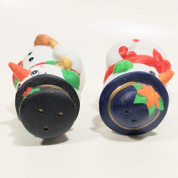 Salt & Pepper Shakers Russ Christmas Frosty Friends Snowman Couple And Box #1265 - Picture 11 of 13